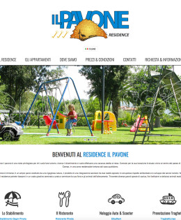 Realizzazione sito Residence il Pavone