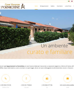 Realizzazione sito Appartamenti Le Formichine